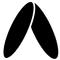 Logo monogramme minimaliste en forme de lettre A stylisée noire avec un contour blanc, représentant l'identité visuelle d'Ayoub Chouaf.